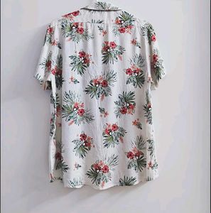 Loose Sleeves Floral Shirt