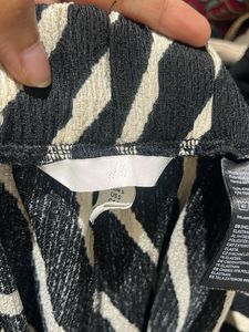 Zebra Print Wide Leg Pants