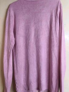 Vintage Pink V-Neck Sweater