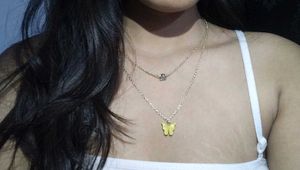 Layered Butterfly Necklace