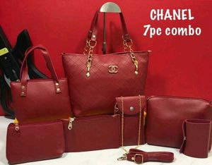 Chanel Tote Bag 7pc Combo