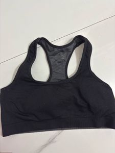 Black Sports Bra - Racerback Style