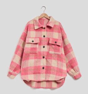 Pink Plaid Shacket