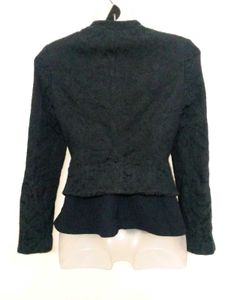 Black Jaket Floral Designed 💗