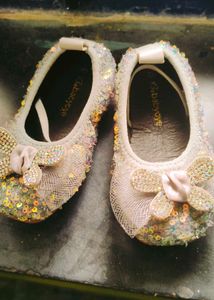 BabyOye Grey Bellies With Sequins Detailing