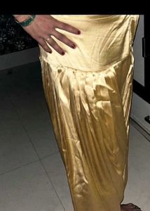 Golden Satin Salwar