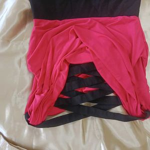 Chic Pink &amp; Black dress
