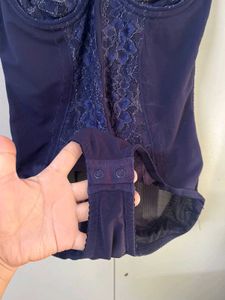 Navy Blue Lace Bodysuit