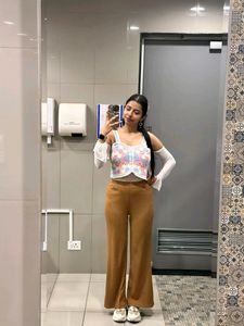 Pink Crochet Butterfly Top