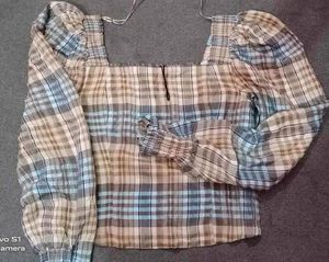 (ZARA)💟Full Sleeves Stylish Crop Top🫶