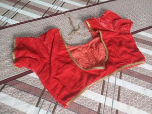 Red Velvet Blouse