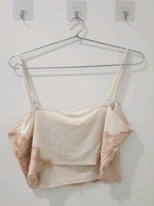 Sale Cute Korean Lace Crop Top