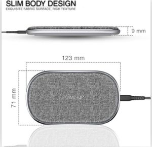POWERUP Dual Coil High-Speed Wireless Charger Pad