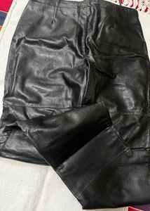 Black Faux Leather Pants