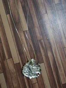 Rhinestone Leaf Pendant Necklace