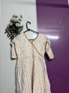 Elegant Striped Ethnic Dress kerala style