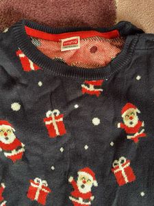 Cute Santa Print Romper