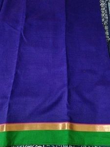 Elegant Blue Saree Kotta Jaali With Blouse Piece