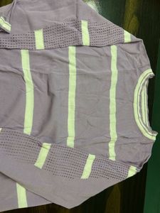 Striped Lilac Top