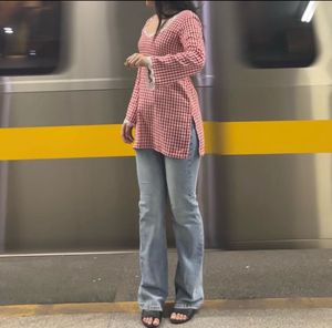 Gingham Kurti Top