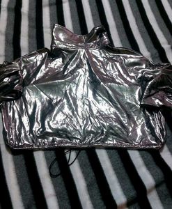 Holographic Croptop Party Wear 🥳