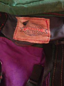 Vintage Purple &amp; Green Backpack
