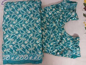 Elegant Embroidered Saree Fabric
