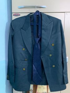 Classic Blue Suit &amp; Tie Set