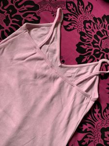 Sexy Lavender Bodysuit With V Neck //Size :Xs