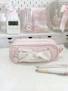 Rosy posy pink pencil case