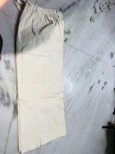 Cream Cargo Pants