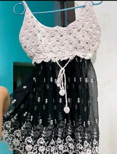 Crochet Detail Dress