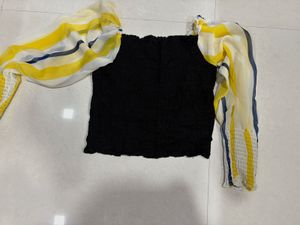Smocked Top with Unique Sleeve