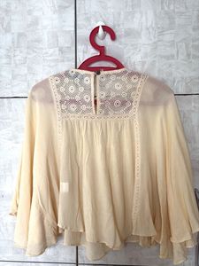 Boho Lace Detail Top