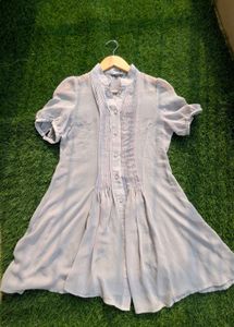 beautiful grey top pure georgette