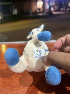 Novalac white and blue giraffe rattle sound toy
