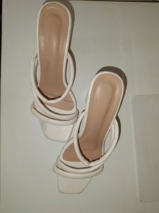 Women White Solid Heels - Heels for Women