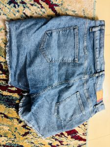 Distressed Denim Shorts