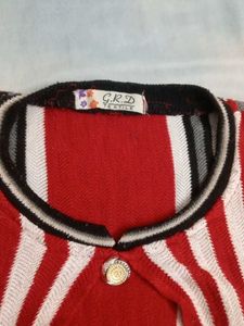 woolen Striped Knit Dress or kurta