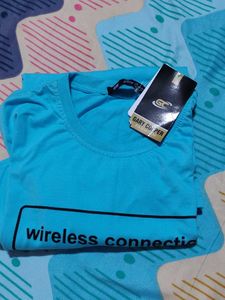 Blue Graphic Tee shirt