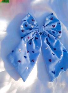Aesthetic Embroided Hair Bow