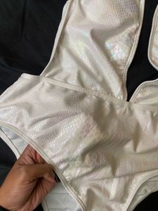 Shiny Halter bodysuit