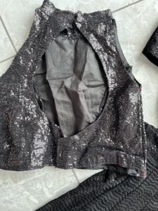 Black Sequin Jumpsuit
