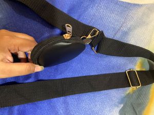 Black Crossbody Bag with Coin Purse