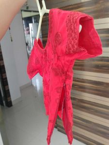 Red Stiched Lahenga