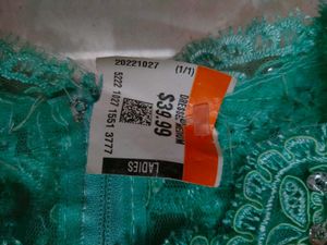 Aqua Embellished Party Dress