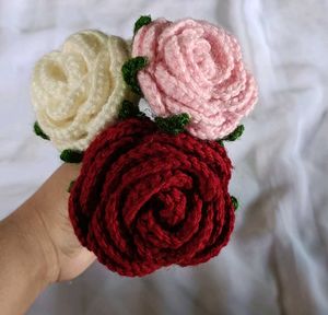 Crochet Rose Bouquet