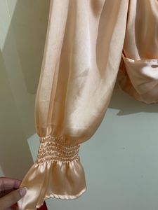 Crop Satin Partywear Top