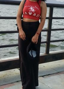 Red Hawaii Crop Top