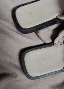 H&amp;M Braided Strap Slides - Size 3